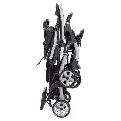 Baby Trend Sit N' Stand Easy Fold Travel Toddler & Baby Double Stroller, Stormy (Refurbished)