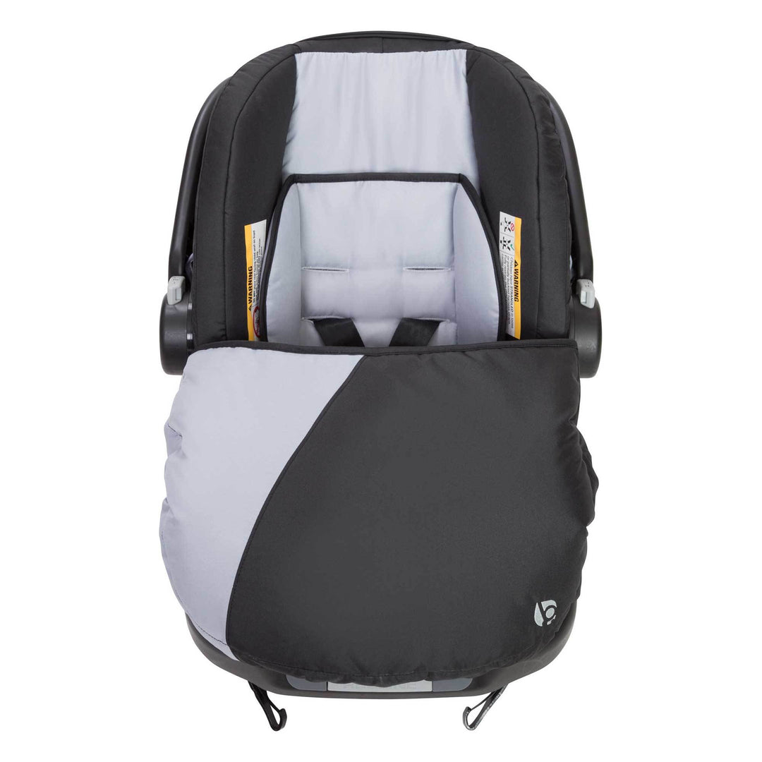 Baby Trend Ally Newborn Baby Infant Car Seat Travel System with Cover, Stormy