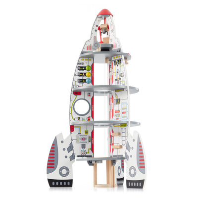 Hape Multi Level 37 Piece Wooden Spaceship Center Activity Play Set (For Parts)
