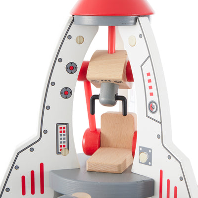 Hape Multi Level 37 Piece Wooden Spaceship Center Activity Play Set (For Parts)