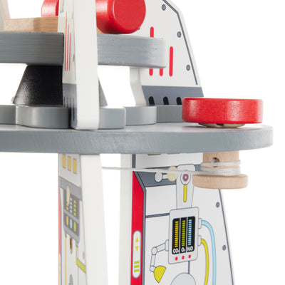 Hape Multi Level 37 Piece Wooden Spaceship Center Activity Play Set (For Parts)