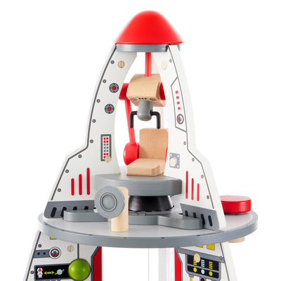 Hape Multi Level 37 Piece Wooden Spaceship Center Activity Play Set (For Parts)