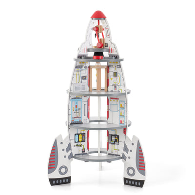 Hape Multi Level 37 Piece Wooden Spaceship Center Activity Play Set (For Parts)