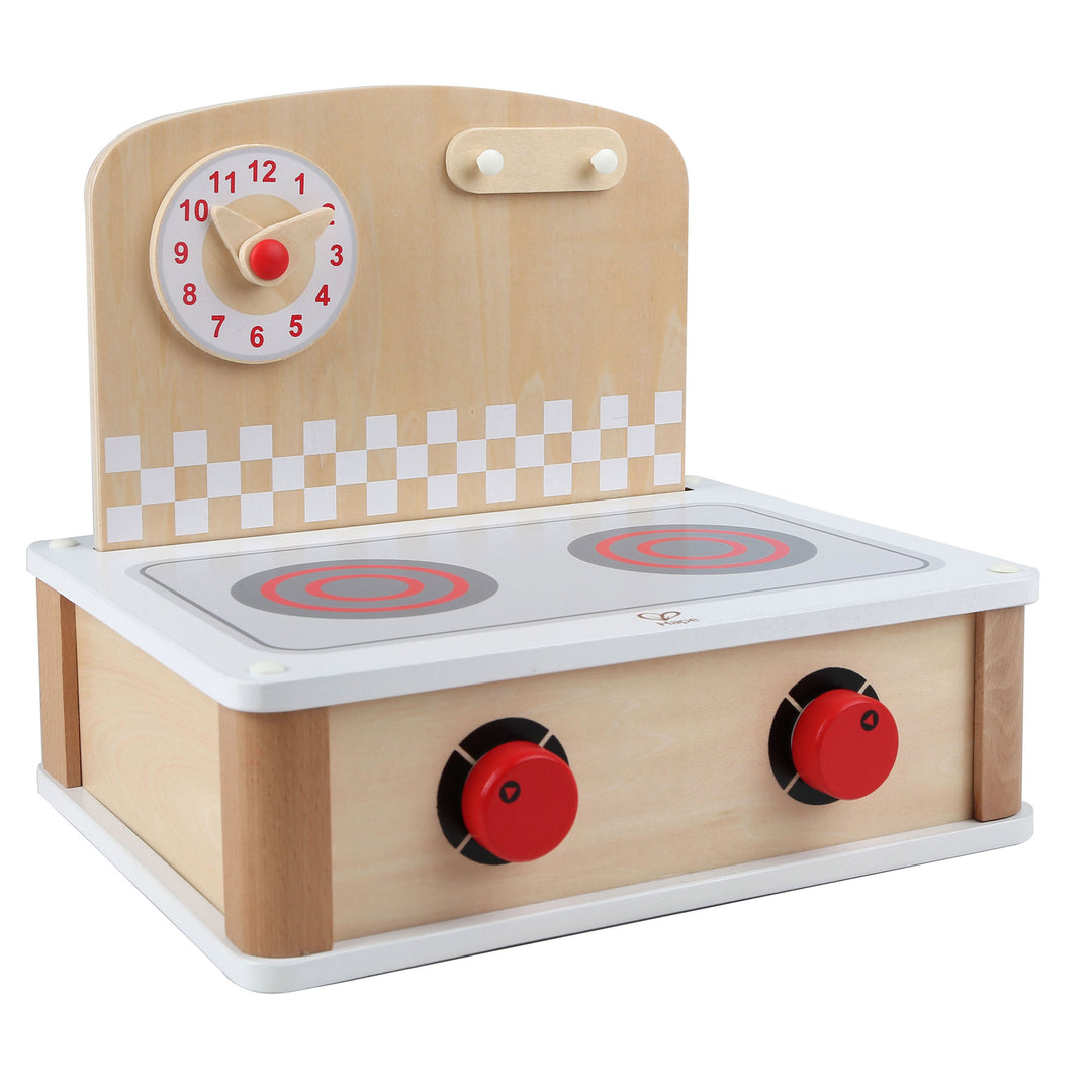 Hape 2-in-1 Play Wooden Tabletop Kitchen & Grill Set with Accessories (Open Box)
