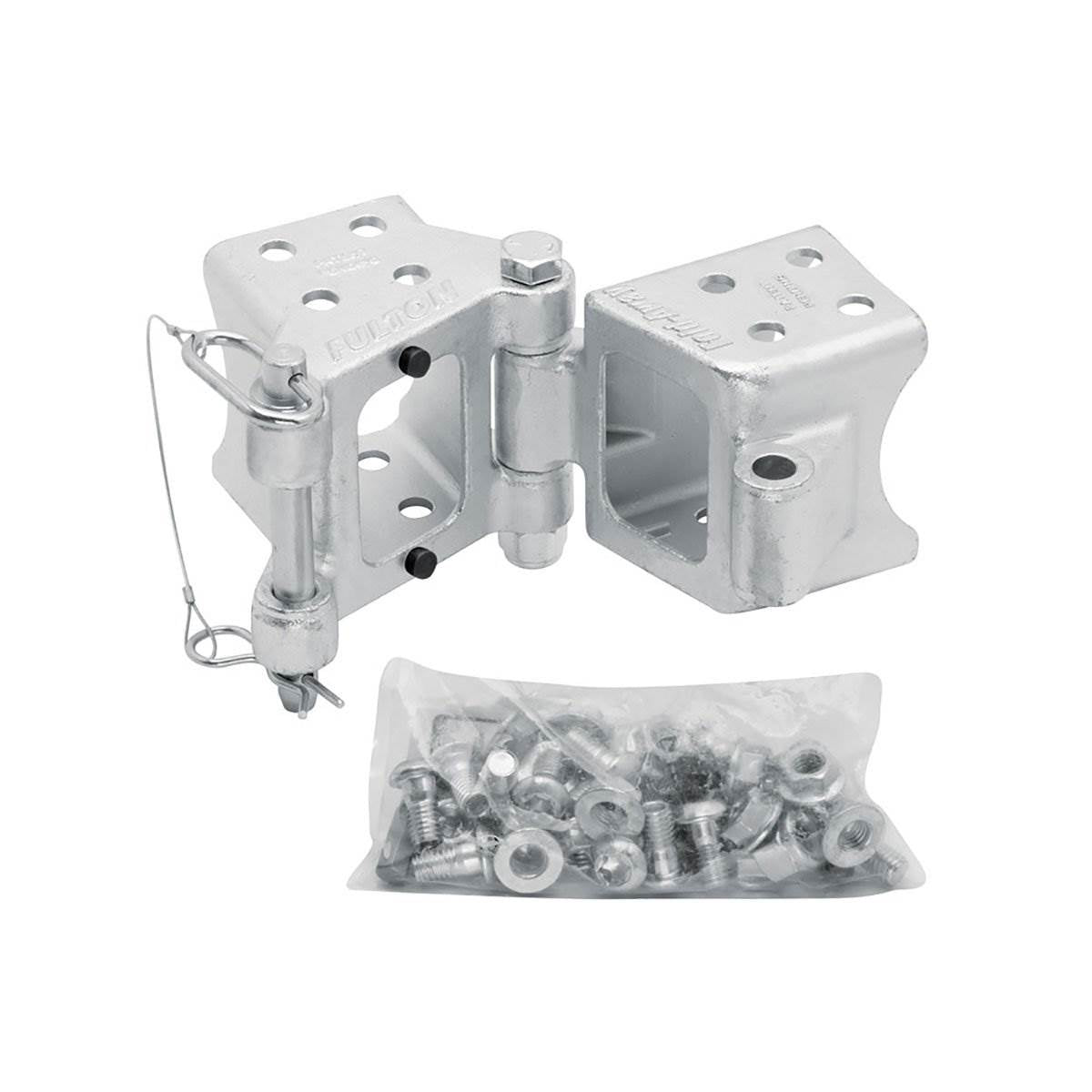 Fulton HDPB340101 7500 Pound Max Load Trailer Tongue Bolt On Fold Away Hinge Kit - VMInnovations