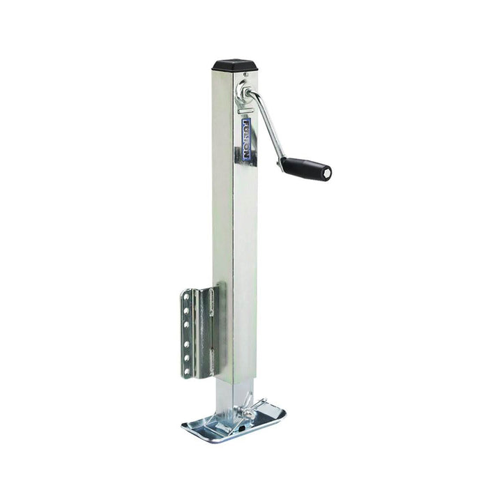 Fulton Bolt On Square Tube & Fixed Mount Trailer Tongue Jack w/ Drop Leg (Used)