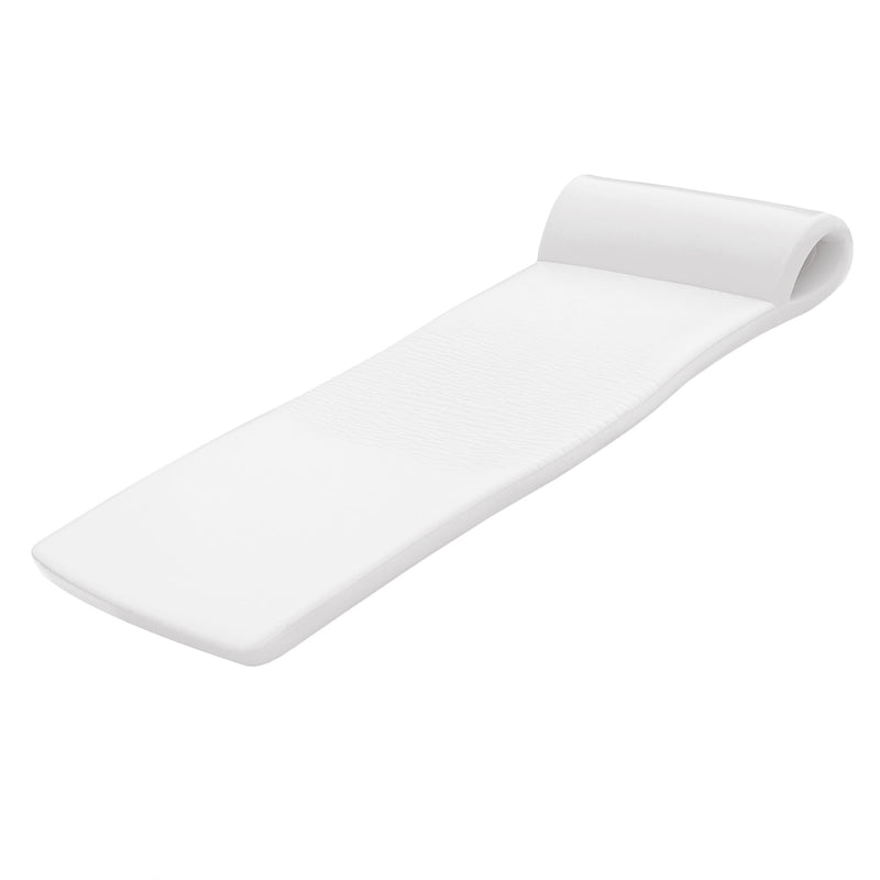 TRC Recreation 1.75" Thick Foam Lounger Swimming Pool Float, White (Used)