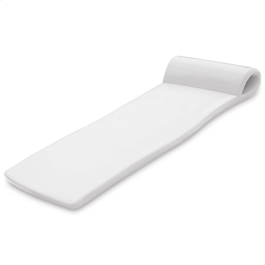 TRC Recreation Sunsation 1.75" Thick Foam Lounger Swimming Pool Float, White