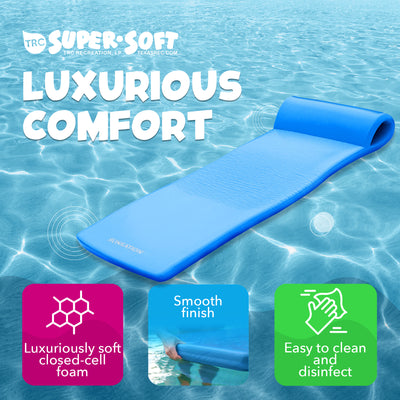 TRC Recreation Sunsation 70" Lounger Pool Float, Bahama Blue(Open Box) (3 Pack)