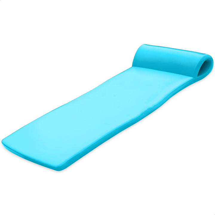 TRC Recreation 1.75" Thick Foam Lounger Raft Pool Float, Tropical Teal (Used)