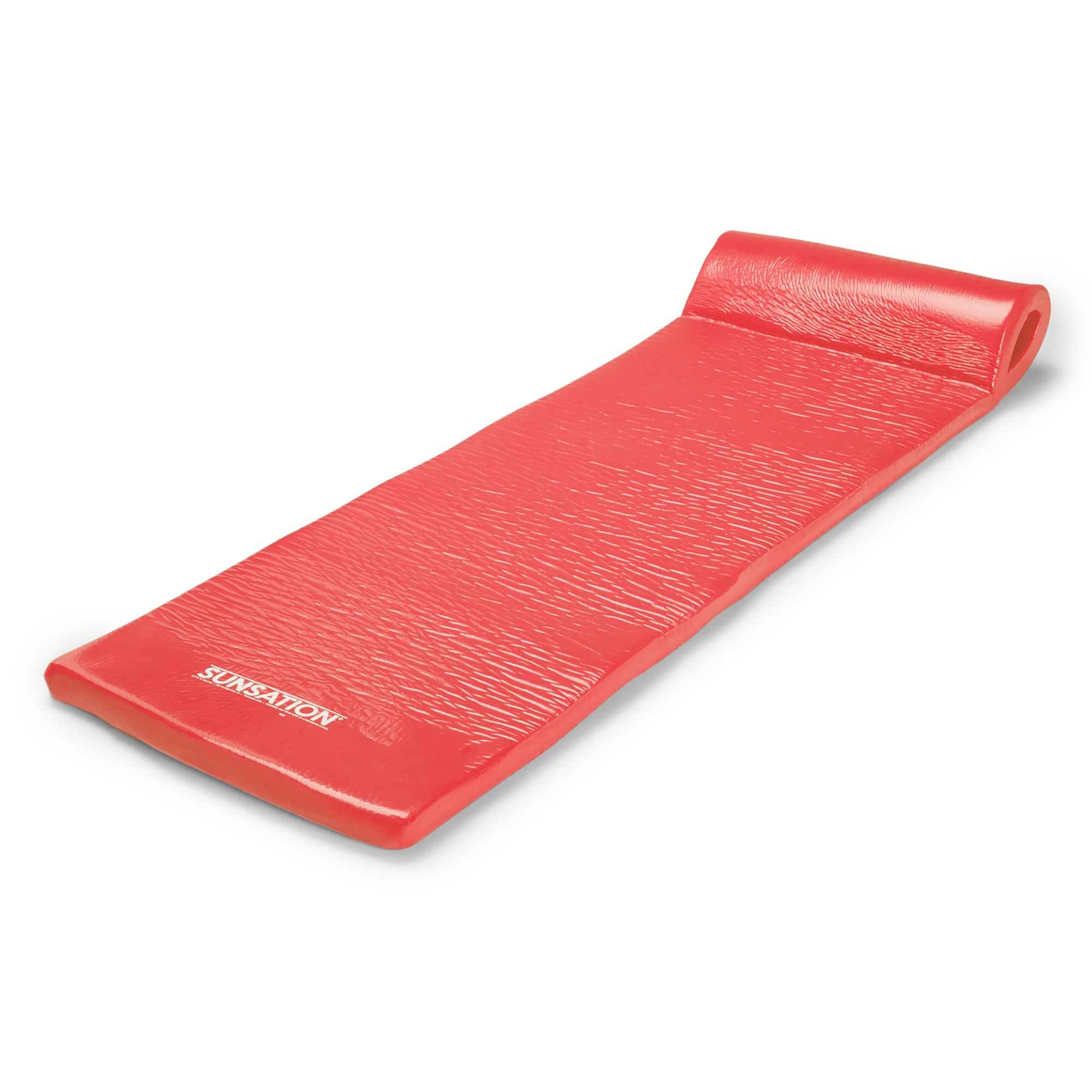Texas Recreation Sunsation 70 Inch Foam Raft Lounger Swimming Pool Float, Coral