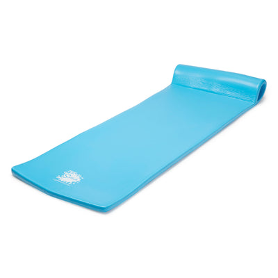 TRC Recreation Splash 1.25" Thick Foam Swimming Pool Float Mat, Marina Blue