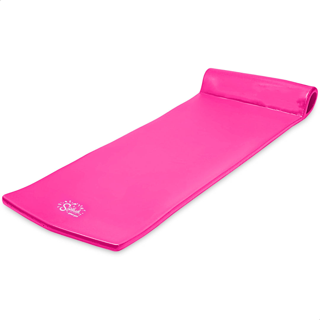TRC Recreation Splash 1.25" Thick Foam Swimming Pool Float Mat, Pink (Used)