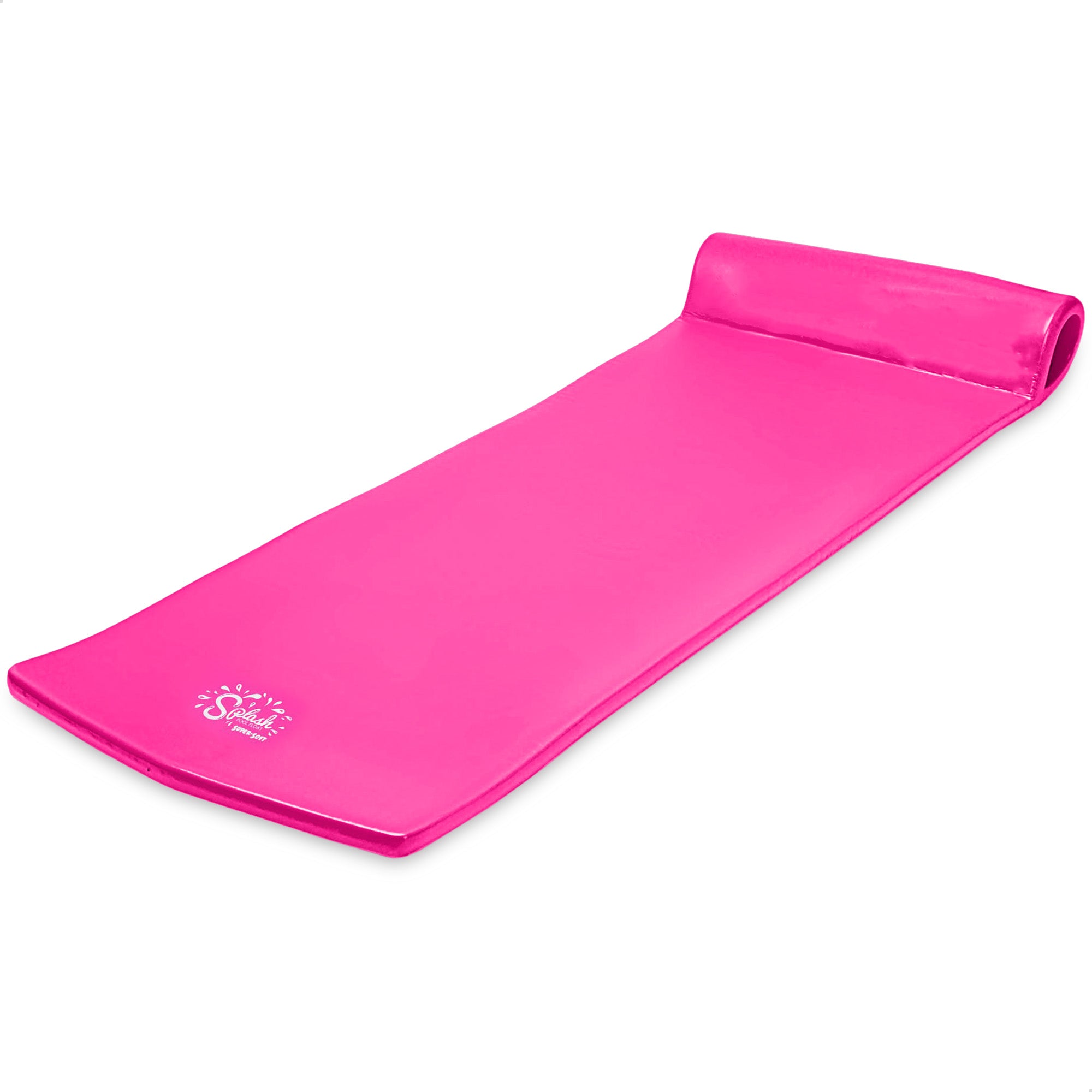 TRC Recreation Splash 1.25" Thick Foam Pool Float Mat, Flamingo Pink (Open Box)