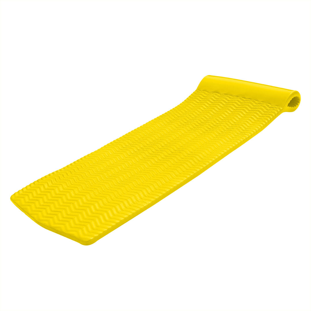 TRC Recreation Serenity 1.5" Thick Foam Pool Float Lounge Mat, Yellow Open Box) - VMInnovations