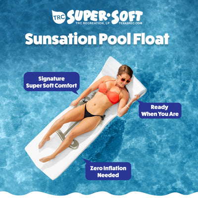 TRC Recreation Sunsation 1.75" Thick Foam Pool Float, Bronze Palm (Open Box)