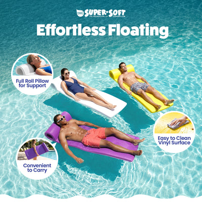 TRC Recreation Sunsation Raft Pool Floats, Bronze Palm White & Green Leaf White - VMInnovations