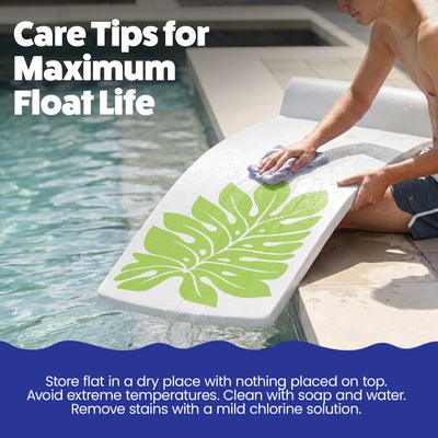TRC Recreation Sunsation Raft Pool Floats, Bronze Palm White & Green Leaf White - VMInnovations