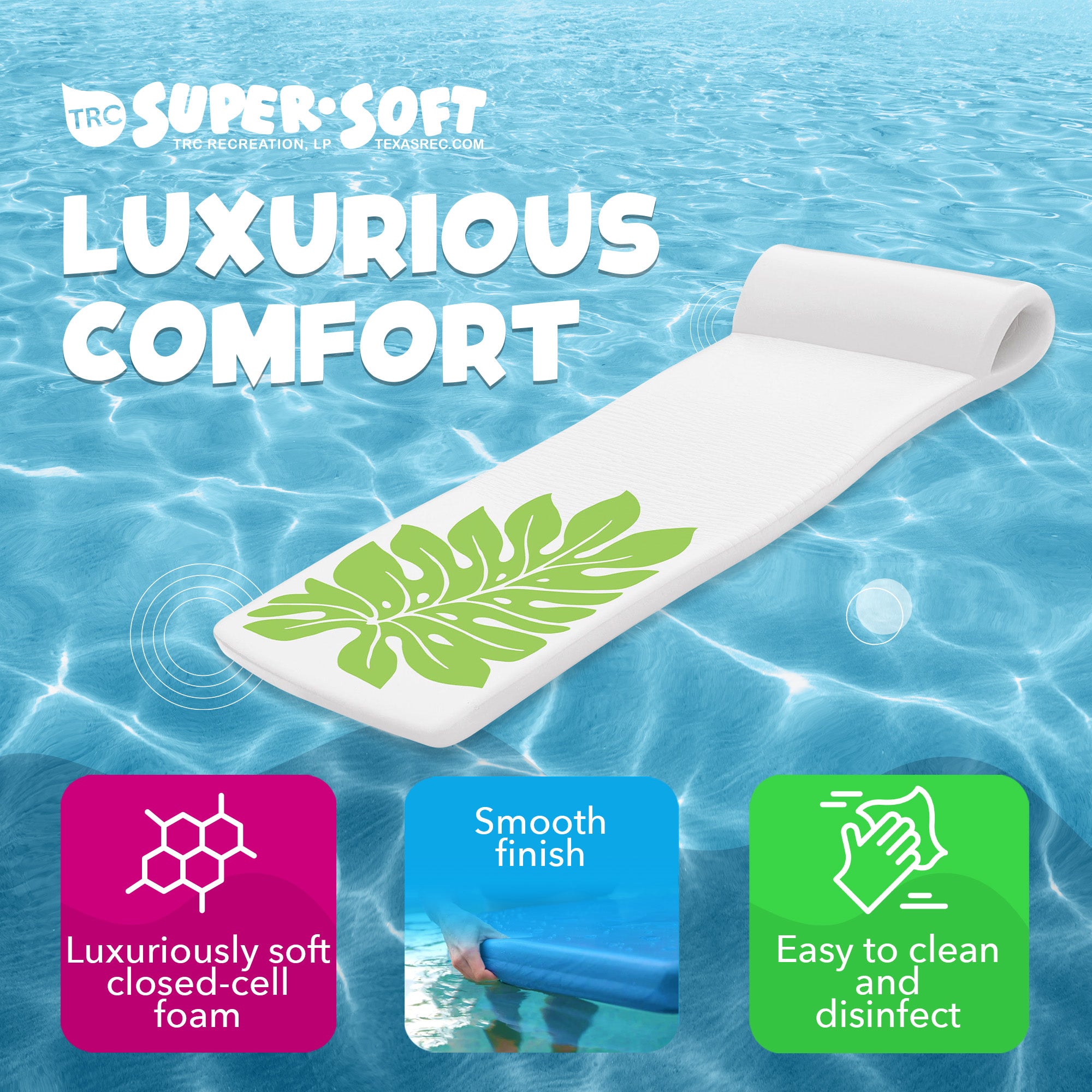 TRC Recreation Sunsation 70 Inch Foam Raft Lounger Pool Float (For Parts)