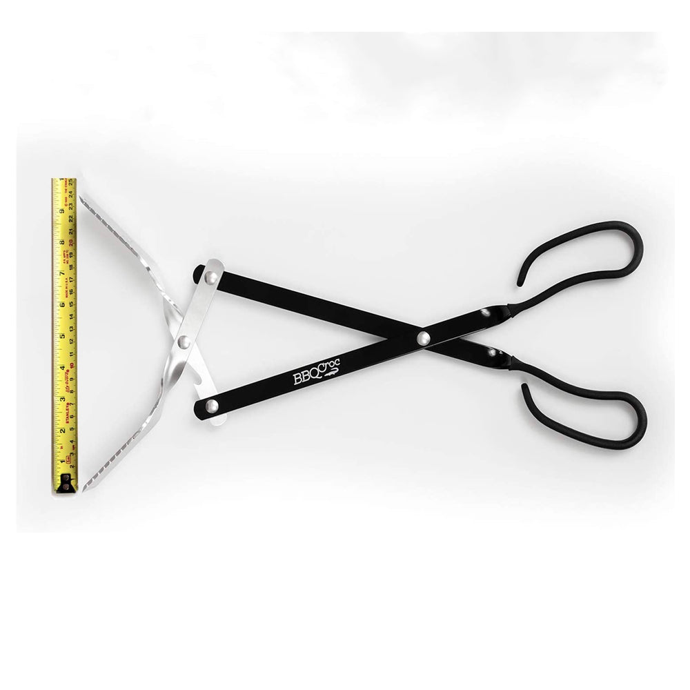BBQCroc 3 in 1 Barbecue Tool 21 Inch Lightweight Tongs, Spatula, & Grill Scraper