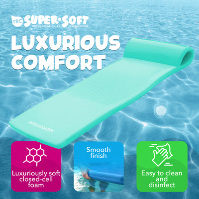 TRC Recreation Ultra Sunsation 2.5" Thick Foam Pool Lounge Mat, Mint Green(Used) - VMInnovations