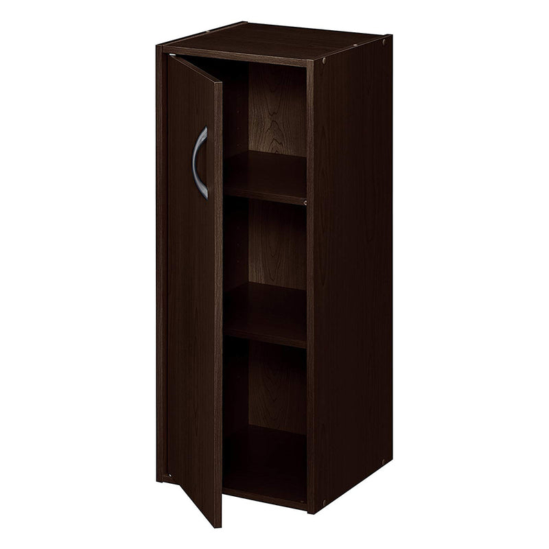 ClosetMaid Decorative Home Stackable 1-Door Storage Organizer, Espresso (Used)