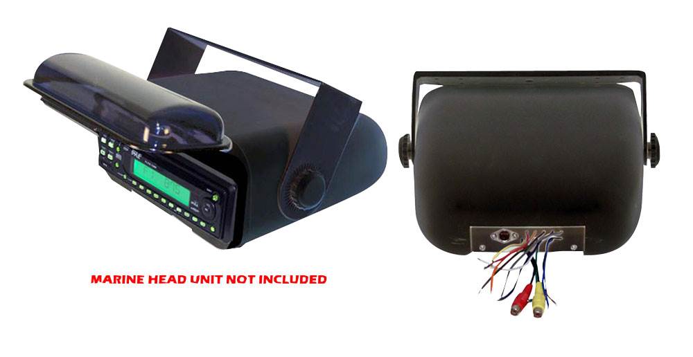 Pyle PLMR20W In-Dash Marine Receiver Player with Waterproof Wired Housing Cover