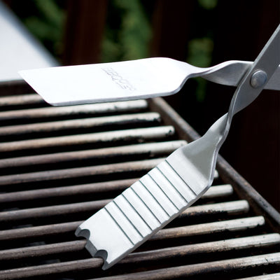 BBQ Croc 18 Inch Cooking & Grilling Multi Tool w/ Tongs, Scraper, & Flashlight