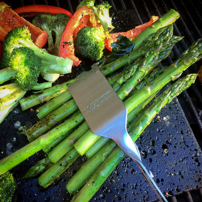 BBQ Croc 15 Inch Cooking & Grilling Multi Tool w/ Tongs, Scraper, & Flashlight