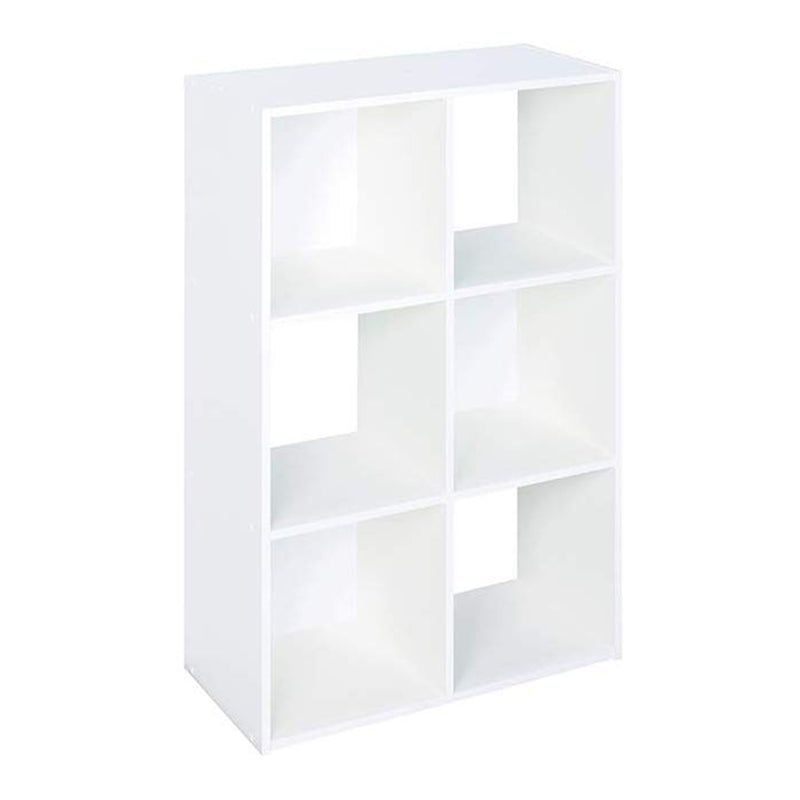 Closetmaid Home Stackable 6 Cube Cubeicals Organizer Storage, White (Damaged)