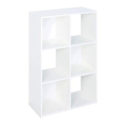 Closetmaid Home Stackable 6-Cube Cubeicals Organizer Storage, White (Open Box)