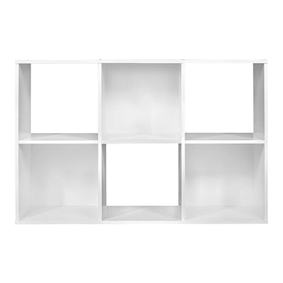 Closetmaid Decorative Home Stackable 6 Cube Organizer Storage, White (For Parts)