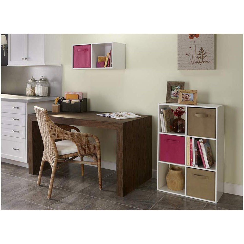Closetmaid Decorative Home Stackable 6 Cube Organizer Storage, White (For Parts) - VMInnovations