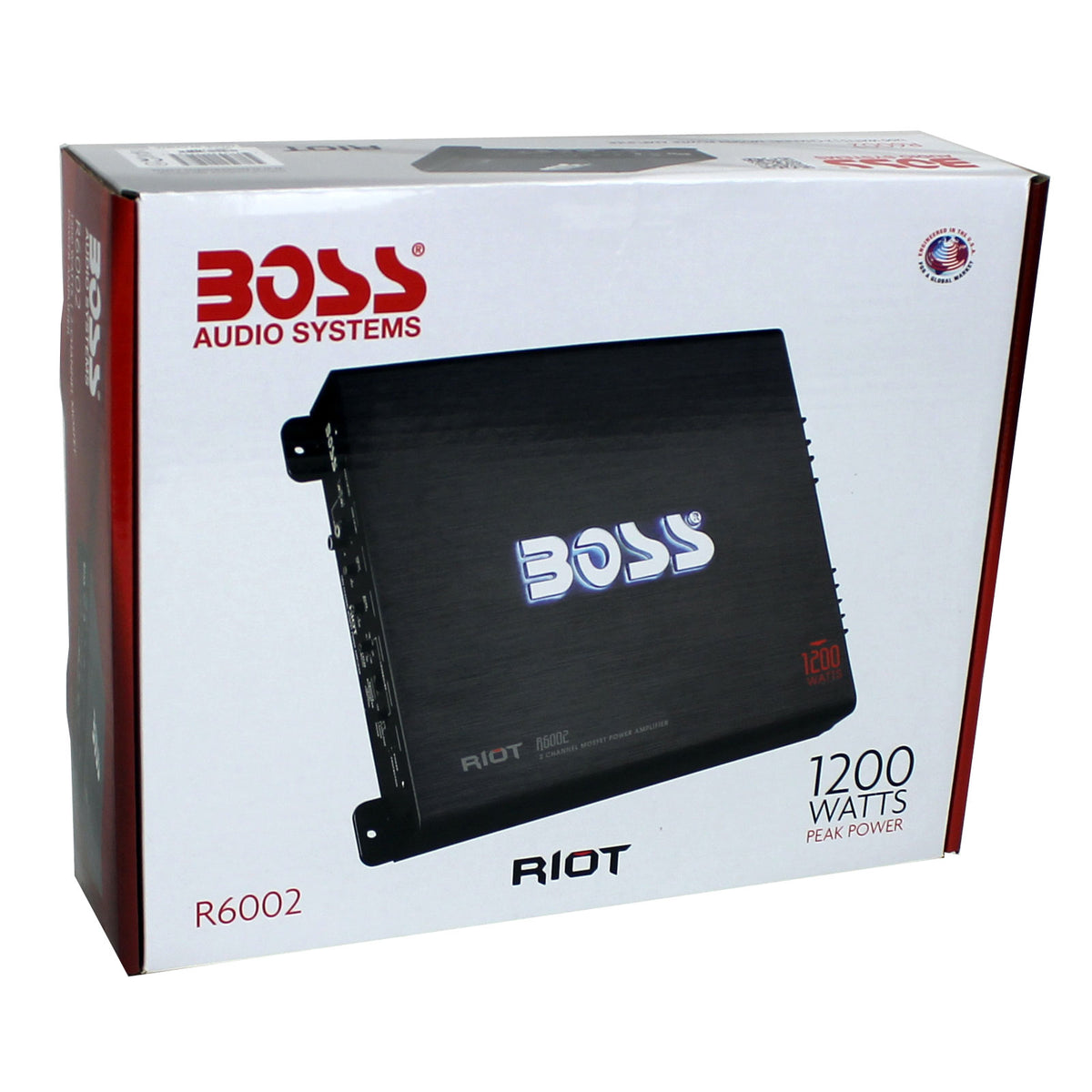 BOSS Audio R6002 1200W 2-Channel MOSFET Car Audio Amplifier Amp+Remote (4 Pack)