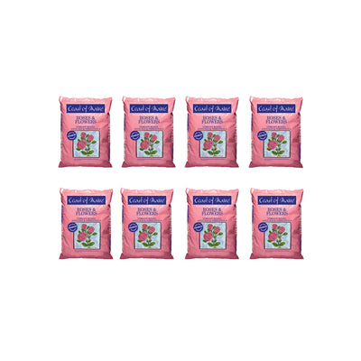 Coast of Maine Organic Potting Soil for Roses and Flowers, 20 Quart Bag (8 Pack) - VMInnovations