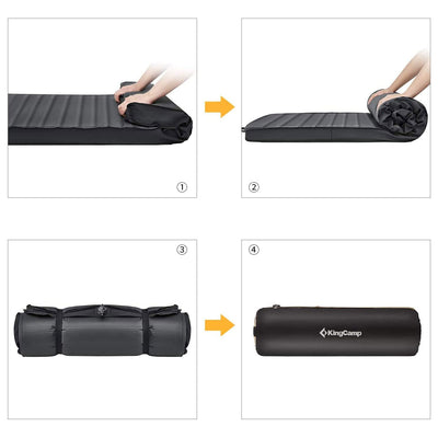 KingCamp Luxury 3D 3 Inch Extra Wide Large Self Inflating Sleeping Pad (Used)