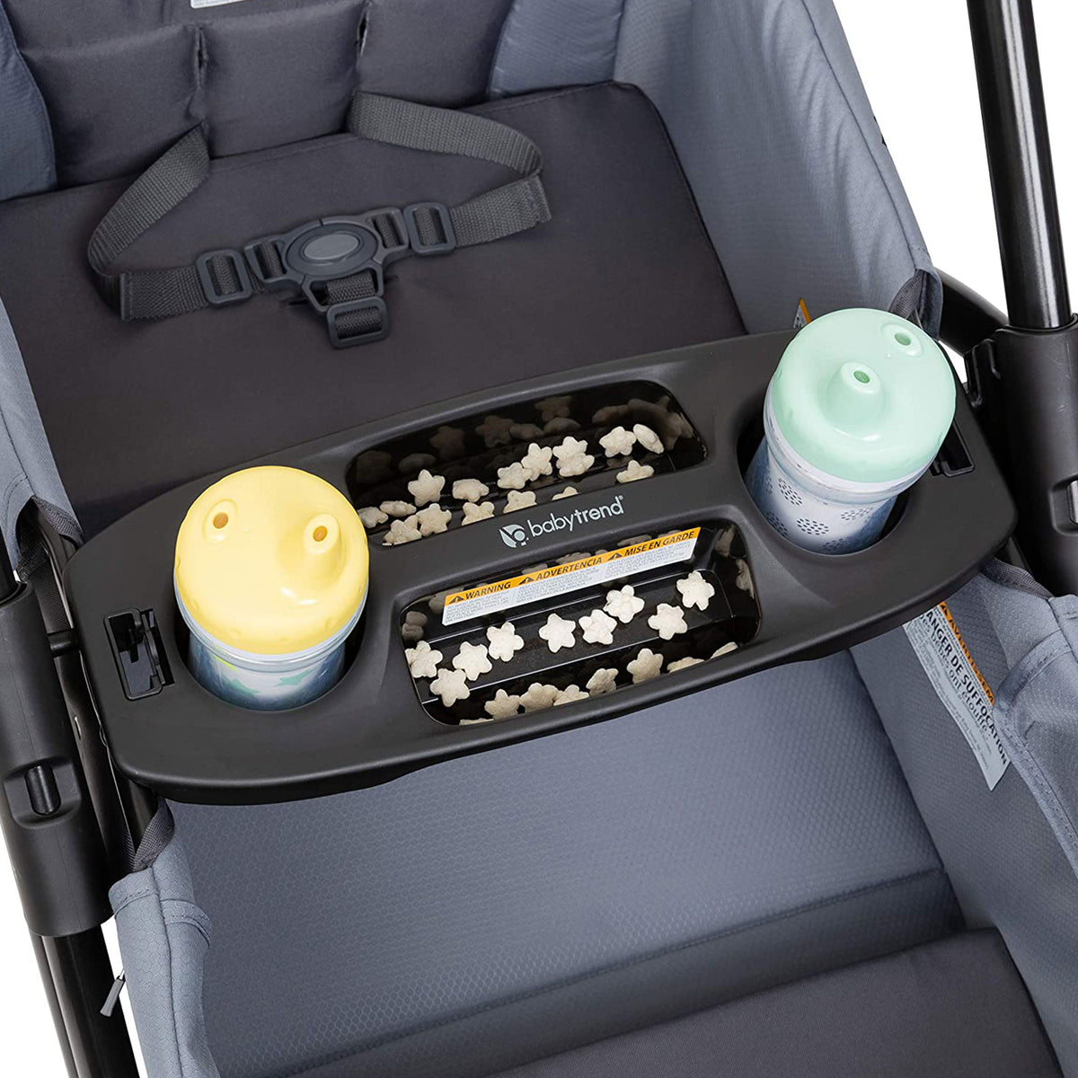 Baby Trend Expedition Push or Pull Stroller Wagon Plus w/ Canopy Grey (Open Box) - VMInnovations
