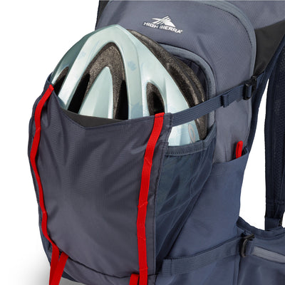 High Sierra Hydrahike 2.0 16L Hydration Water Backpack for Hiking, Gray & Red
