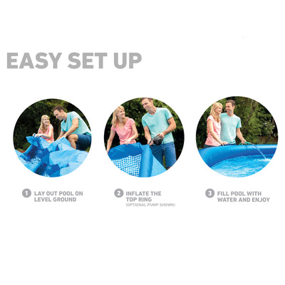 Intex 10' x 24" Easy Set Inflatable Above Ground Pool w/ Filter (Open Box) - VMInnovations