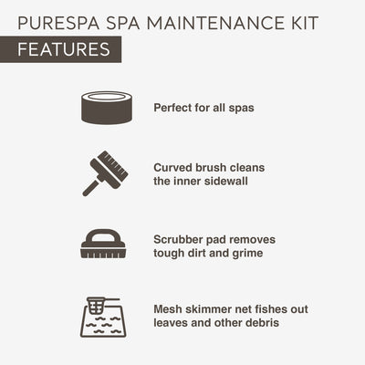 Intex 28429EP PureSpa Plus 77 x 28 Inch Hot Tub with Maintenance Accessory Kit