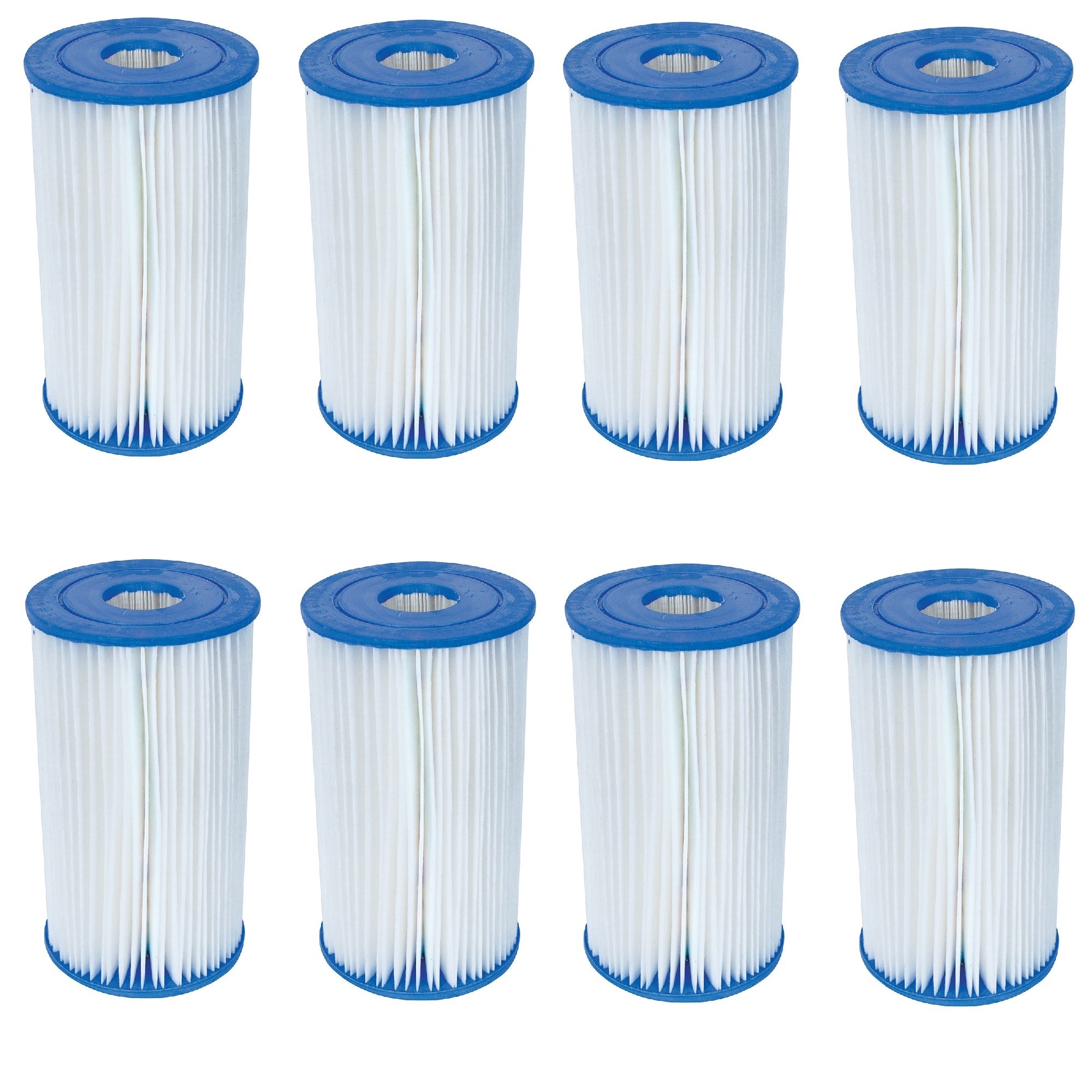 Bestway  Swimming Pool Filter Pump Replacement Cartridge Type IV,Type B (8 Pack) - VMInnovations