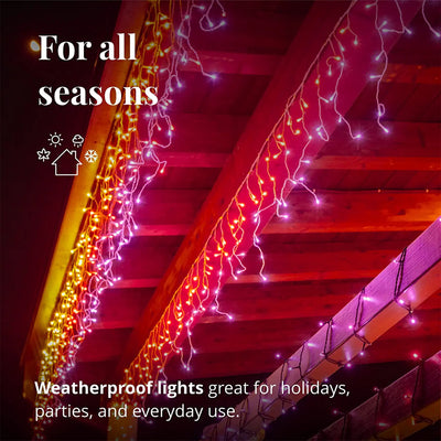 Twinkly Icicle App-Controlled Smart LED Christmas Lights 190 RGB (For Parts) - VMInnovations