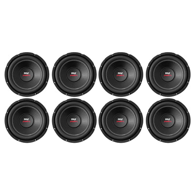 Pyle 10" 1000 Watts Car Steel Basket Power DVC Dual 4 Ohm Subwoofer  (8 Pack) - VMInnovations