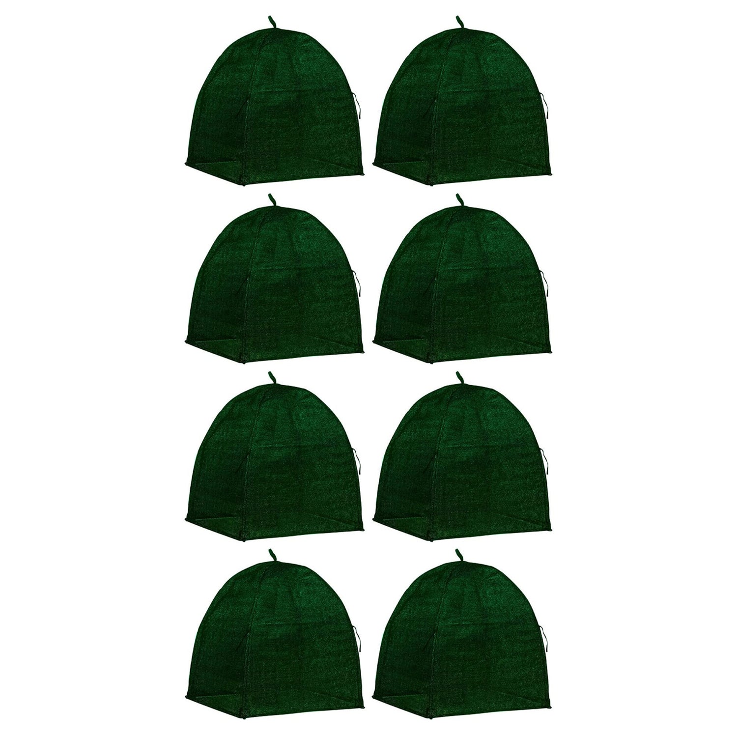 NuVue 20250 22 Inch Winter Plant Shrub Protection Cover, Hunter Green (8 Pack)