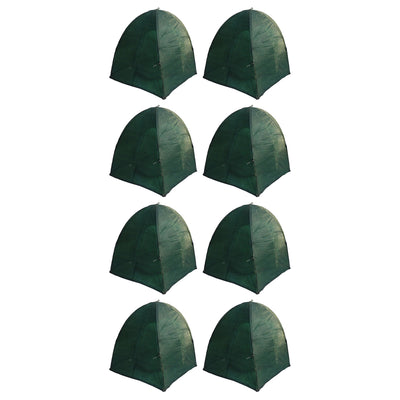 NuVue GEN II 40-Inch Synthetic Framed Winter Shrub Frost Cover, Green (8 Pack)