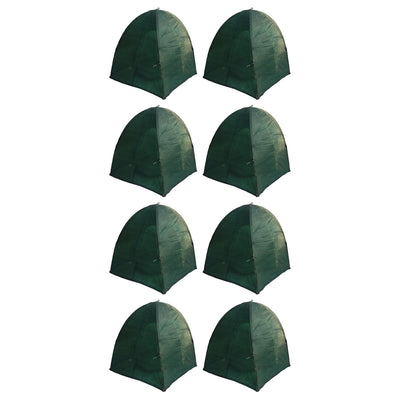 NuVue GEN II 40-Inch Synthetic Framed Winter Shrub Frost Cover, Green (8 Pack)