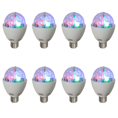 AudioPipe Zebra Sound LED 5 Volt 1 Watt DC Motor Magic Disco Light Bulb (8 Pack)