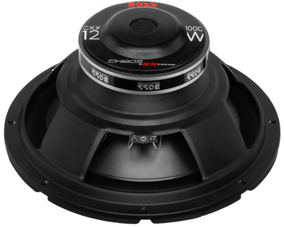 Boss Audio Riot 1100W Class A/B Amplifier & 12-Inch 1000W 32Hz 4-Ohm Subwoofer