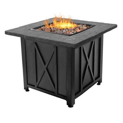 Blue Rhino Endless Summer Propane Lava Fire Pit, Black (Certified Refurbished)