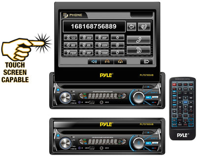 New PYLE 7" TOUCH SCREEN CD/DVD/MP3 Car Player w/USB AUX Receiver (Refurbished)